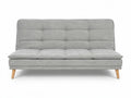 **Sofa rozkładany, szary materiał, nowoczesny design**